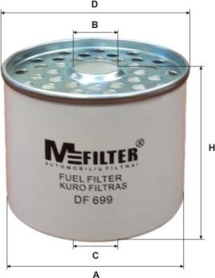 Mfilter DF 699 - Degvielas filtrs adetalas.lv