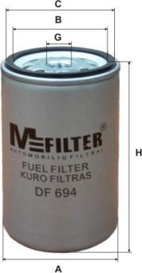 Mfilter DF 694 - Degvielas filtrs adetalas.lv