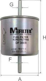 Mfilter DF 3568 - Degvielas filtrs adetalas.lv