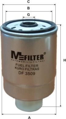 Mfilter DF 3509 - Degvielas filtrs adetalas.lv