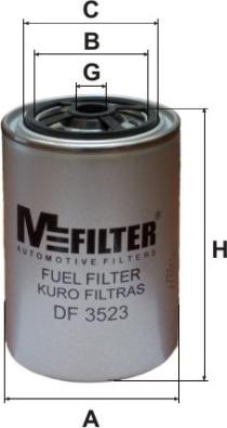 Mfilter DF 3523 - Degvielas filtrs adetalas.lv