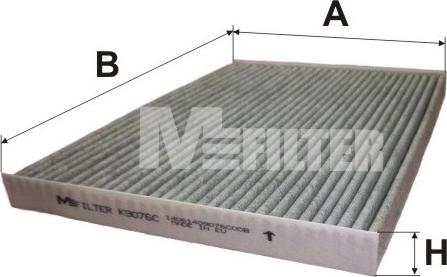 Mfilter K 9076C - Filtrs, Salona telpas gaiss adetalas.lv