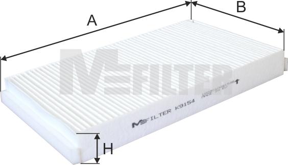 Mfilter K 9154 - Filtrs, Salona telpas gaiss adetalas.lv