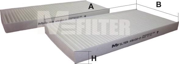 Mfilter K 9102-2 - Filtrs, Salona telpas gaiss adetalas.lv