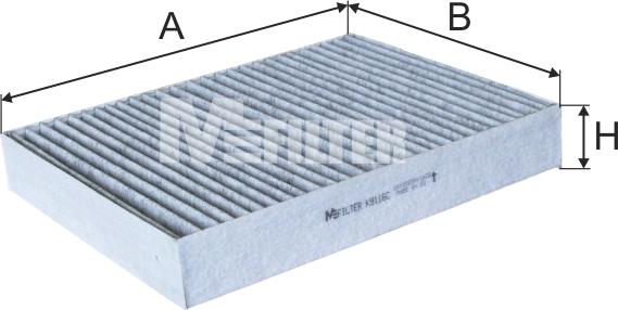 Mfilter K 9116C - Filtrs, Salona telpas gaiss adetalas.lv