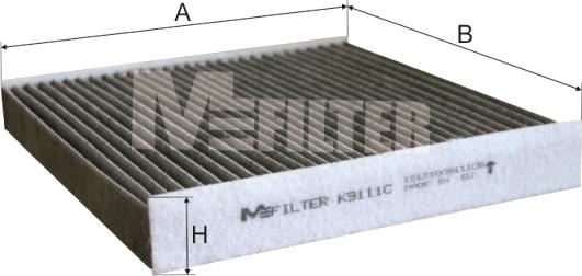 Mfilter K 9111C - Filtrs, Salona telpas gaiss adetalas.lv