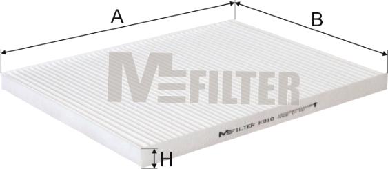 Mfilter K 918 - Filtrs, Salona telpas gaiss adetalas.lv