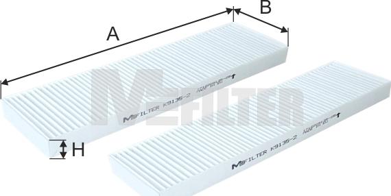 Mfilter K 9135-2 - Filtrs, Salona telpas gaiss adetalas.lv