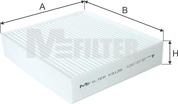 Mfilter K 9125 - Filtrs, Salona telpas gaiss adetalas.lv