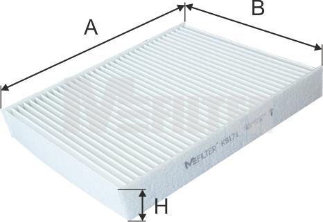 Mfilter K 9171 - Filtrs, Salona telpas gaiss adetalas.lv