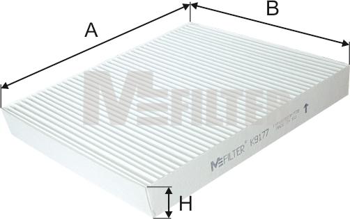 Mfilter K 9177 - Filtrs, Salona telpas gaiss adetalas.lv