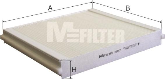 Mfilter K 977 - Filtrs, Salona telpas gaiss adetalas.lv