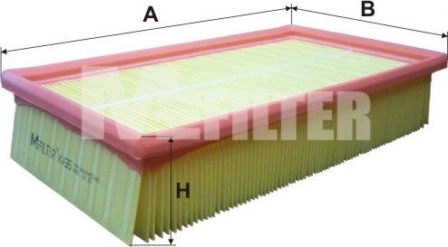 Mfilter K 455 - Gaisa filtrs adetalas.lv