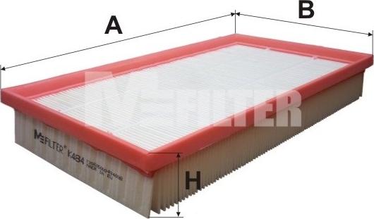 Mfilter K 484 - Gaisa filtrs adetalas.lv