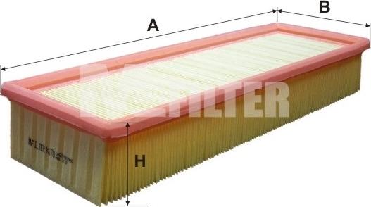 Mfilter K 170 - Gaisa filtrs adetalas.lv