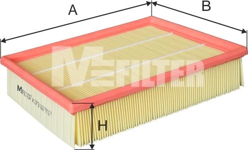 Mfilter K 173 - Gaisa filtrs adetalas.lv