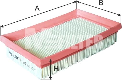 Mfilter K 7103 - Gaisa filtrs adetalas.lv