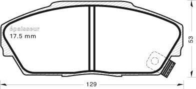 Maxgear 19-3108 - Bremžu uzliku kompl., Disku bremzes adetalas.lv