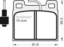 HELLA PAGID T4056 - Bremžu uzliku kompl., Disku bremzes adetalas.lv