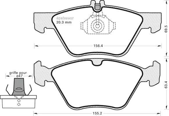 BOSCH 494729 - Bremžu uzliku kompl., Disku bremzes adetalas.lv