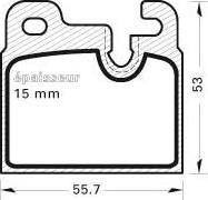 Valeo 551430 - Bremžu uzliku kompl., Disku bremzes adetalas.lv