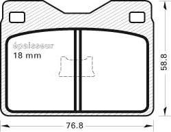 HELLA 8DB 355 007-031 - Bremžu uzliku kompl., Disku bremzes adetalas.lv