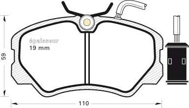 Alfarome/Fiat/Lanci 0000060760110 - Bremžu uzliku kompl., Disku bremzes adetalas.lv