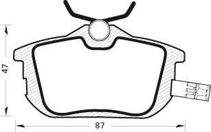 R Brake RB1165 - Bremžu uzliku kompl., Disku bremzes adetalas.lv