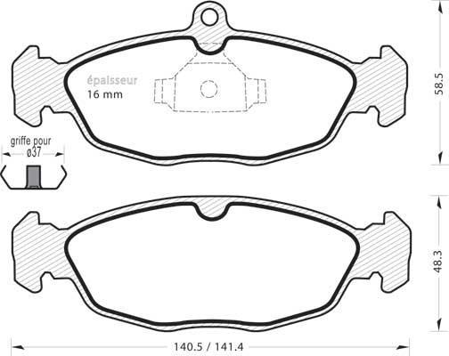 EBC Brakes 940 - Bremžu uzliku kompl., Disku bremzes adetalas.lv