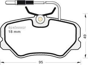 Motaquip VXL311 - Bremžu uzliku kompl., Disku bremzes adetalas.lv