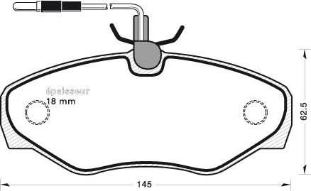 DJ Parts BP2638 - Bremžu uzliku kompl., Disku bremzes adetalas.lv