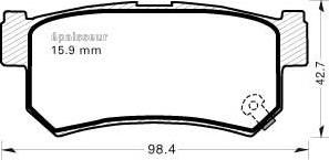 Magneti Marelli 600000099690 - Bremžu uzliku kompl., Disku bremzes adetalas.lv