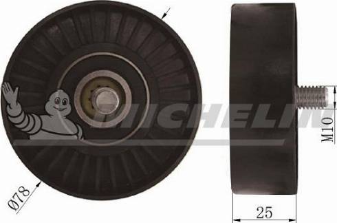 MICHELIN EngineParts SMAMP03028 - Parazīt / Vadrullītis, Ķīļrievu siksna adetalas.lv