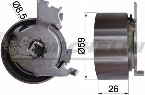 MICHELIN EngineParts SMAMP03301 - Spriegotājrullītis, Gāzu sadales mehānisma piedziņas siksna adetalas.lv