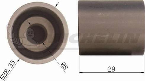 MICHELIN EngineParts SMAMP02325 - Parazīt / Vadrullītis, Zobsiksna adetalas.lv