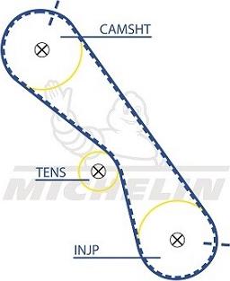 MICHELIN EngineParts SMATB0093 - Zobsiksna adetalas.lv