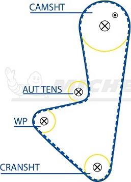 MICHELIN EngineParts SMATB0067 - Zobsiksna adetalas.lv