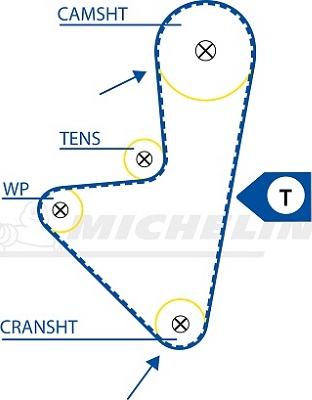 MICHELIN EngineParts SMATB0016 - Zobsiksna adetalas.lv