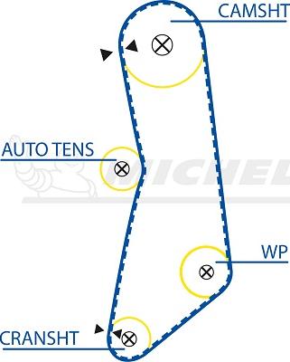 MICHELIN EngineParts SMATB0083 - Zobsiksna adetalas.lv