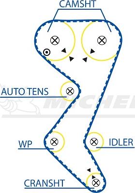 MICHELIN EngineParts SMATB0071 - Zobsiksna adetalas.lv