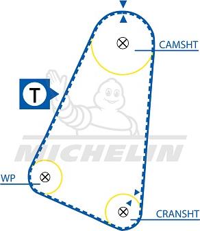 MICHELIN EngineParts SMATB0155 - Zobsiksna adetalas.lv