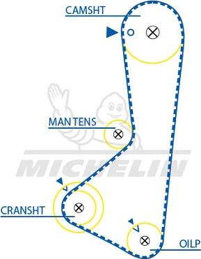 MICHELIN EngineParts SMATB0168 - Zobsiksna adetalas.lv