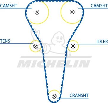 MICHELIN EngineParts SMATB0206 - Zobsiksna adetalas.lv