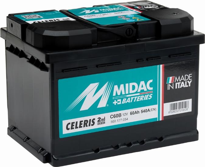 MIDAC C60B - Startera akumulatoru baterija adetalas.lv