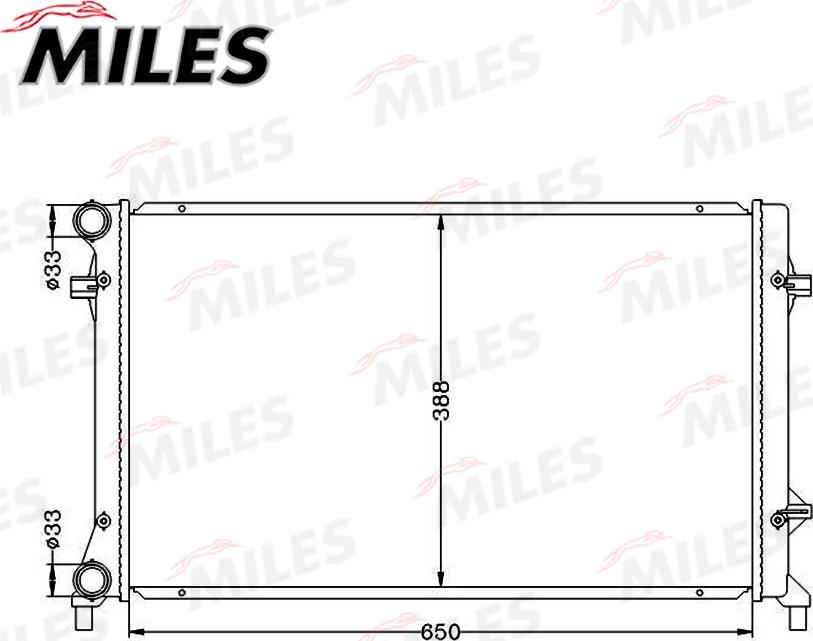 Miles ACRB017 - Radiators, Motora dzesēšanas sistēma adetalas.lv