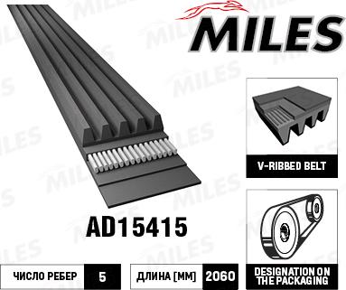 Miles AD15415 - Ķīļrievu siksna adetalas.lv