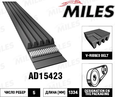 Miles AD15423 - Ķīļrievu siksna adetalas.lv