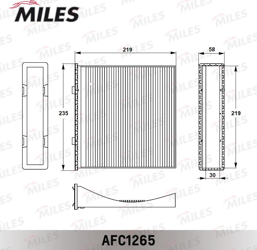 Miles AFC1265 - Filtrs, Salona telpas gaiss adetalas.lv