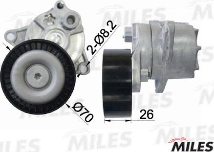 Miles AG00315 - Siksnas spriegotājs, Ķīļsiksna adetalas.lv