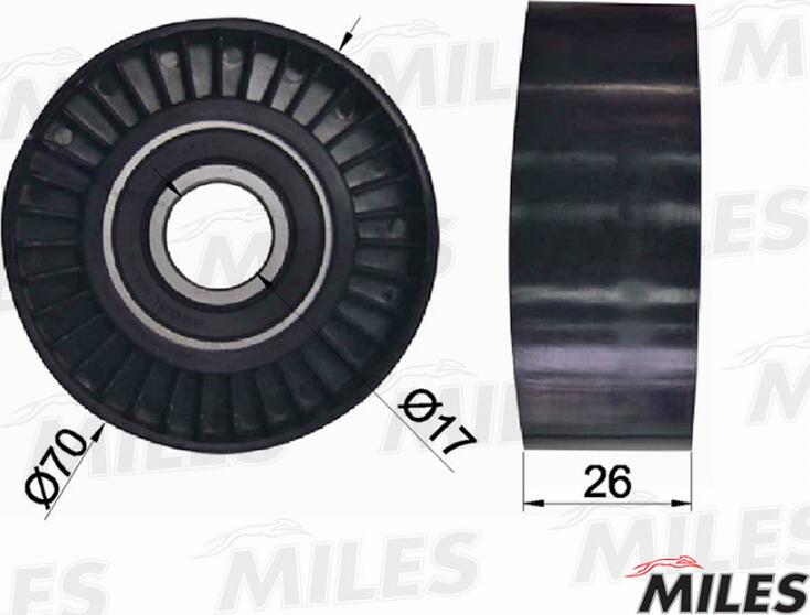 Miles AG03022 - Siksnas spriegotājs, Ķīļsiksna adetalas.lv